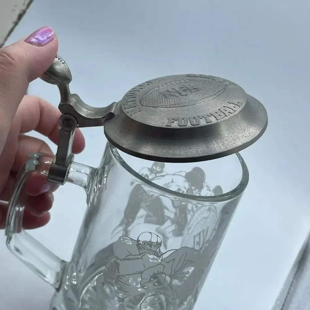 Vintage 1998 Avon NFL etched beer stein made in Germany.